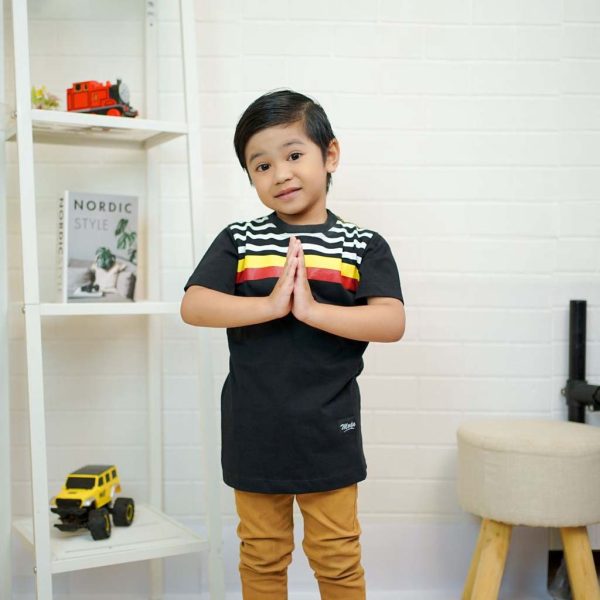 kaos anak laki laki terbaru murah premium branded knight black