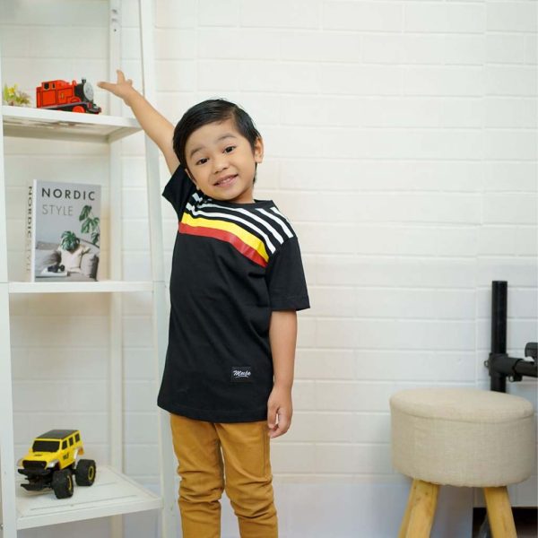 kaos anak laki laki terbaru murah premium branded knight black