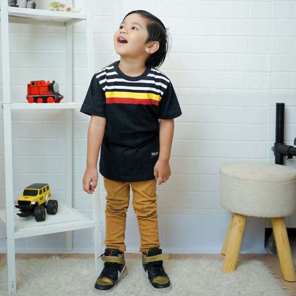 kaos anak laki laki terbaru murah premium branded knight black