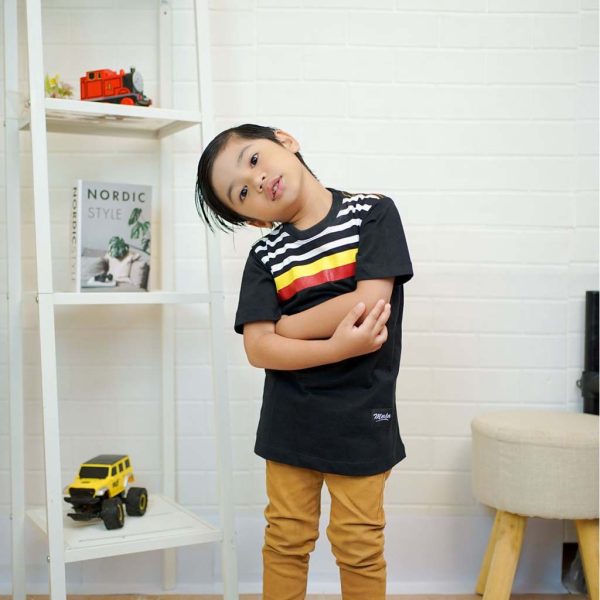 kaos anak laki laki terbaru murah premium branded knight black
