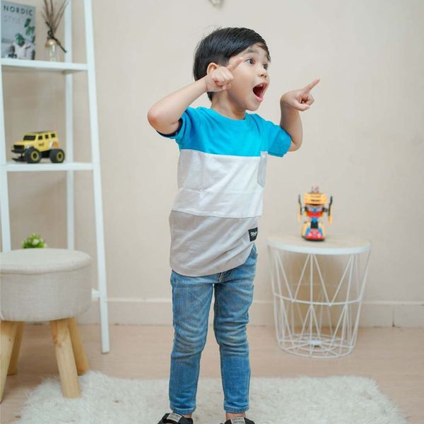 kaos anak laki laki terbaru murah premium branded sakha tosca