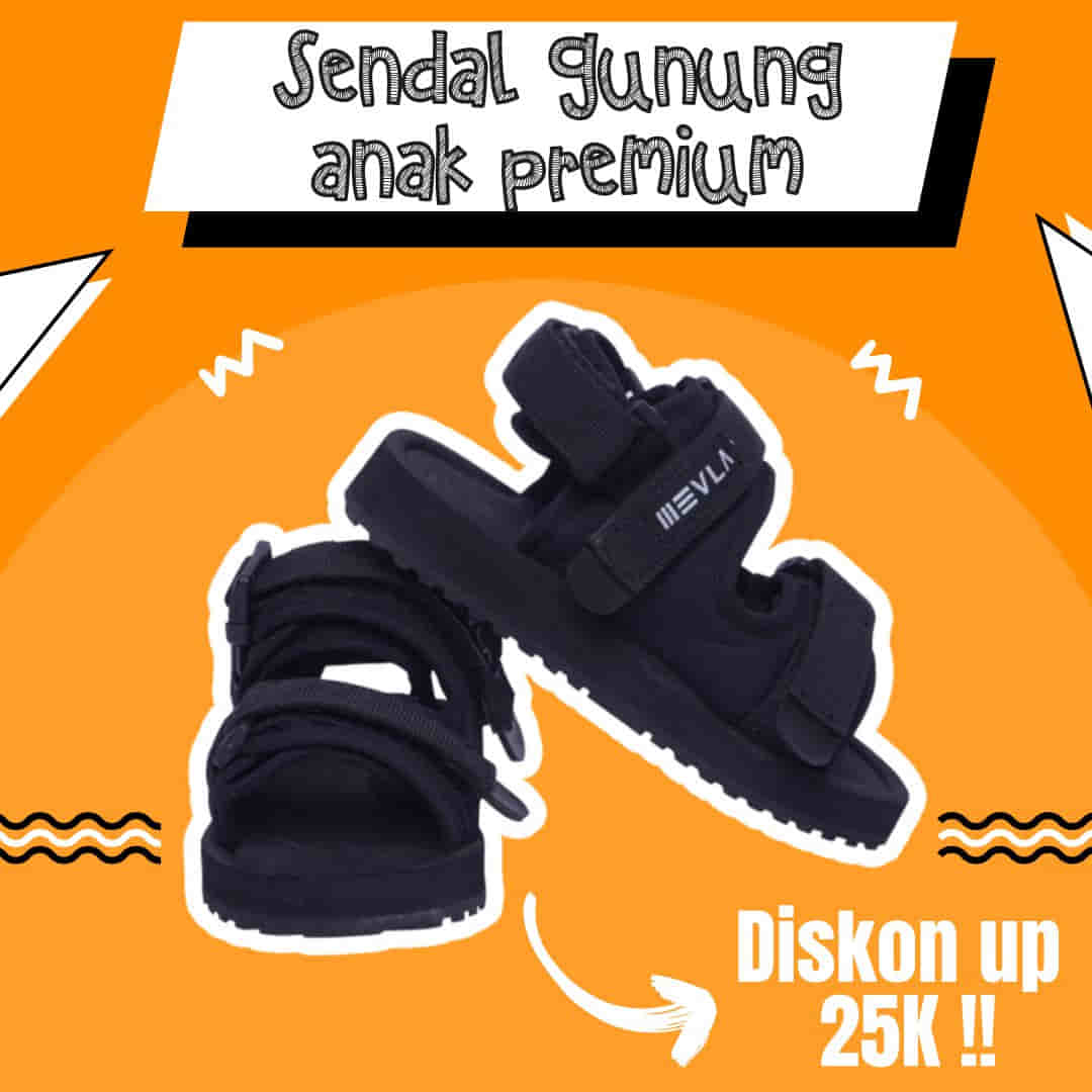 sandal gunung anak laki laki