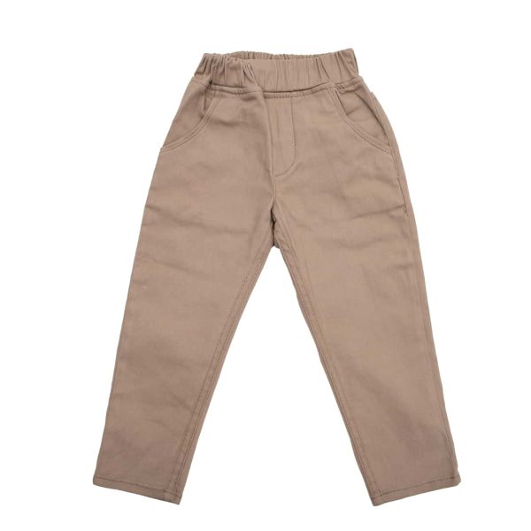 Celana chino anak panjang laki laki mocca