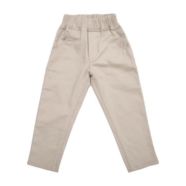 Celana chino anak panjang laki laki cream