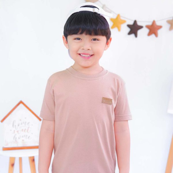 Kaos polos anak mocca choco